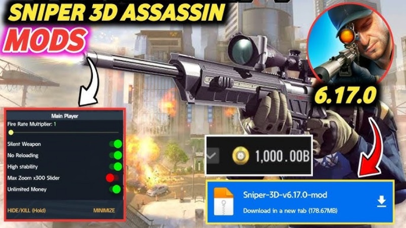 Fitur Sniper 3D MOD APK